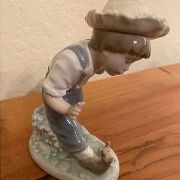 lladro-Vintage 1988-Boy playing with Birds-Figurine Daisa. One owner - Picture 4 of 10